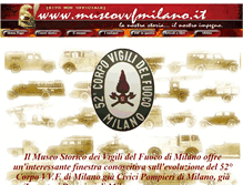 Tablet Screenshot of museovvfmilano.it